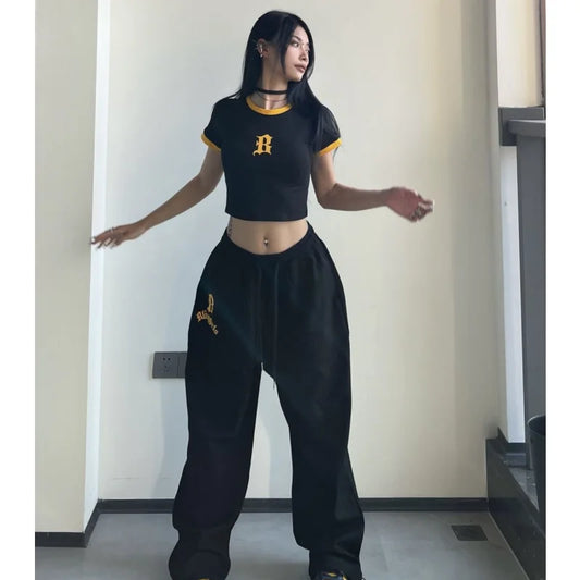 Fashionable High Waist Baggy Sweatpants